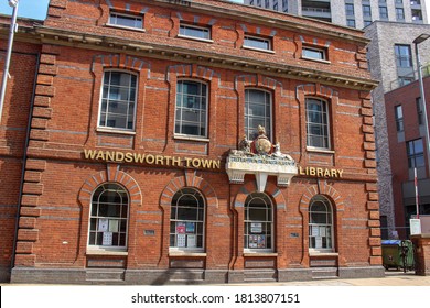 London / UK - September 11 2020: Wandsworth Town Library, Wandsworth High Street,London