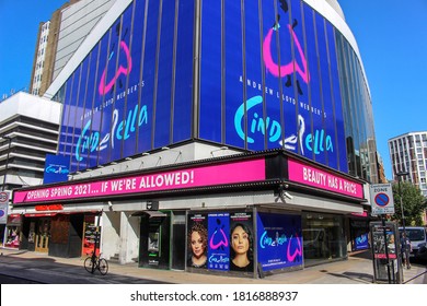 London / UK - September 17 2020: Cinderella Musical By Andrew Lloyd Webber Opening In 2021 In London's West End.