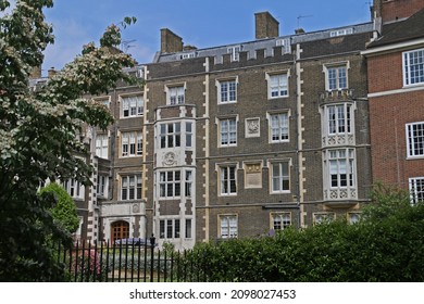London, UK - September 2019: streets and georgian building of Inns of court in City of London