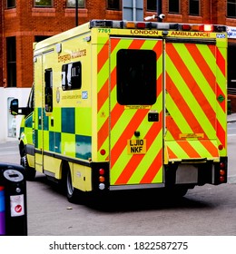 London UK, September 27 2020,London Ambulance Emergency Medical Vehicle