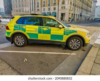 LONDON, UK - SEPTEMBER 29TH 2021: NHS London Emergency Response Vehicle