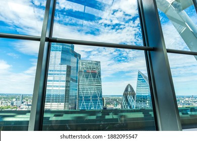 London, UK,Sep 2020; The City View  At The Sky Garden  At 20 Fenchurch Street Is A Unique Public Space Designed By Rafael Vinoly Architects.