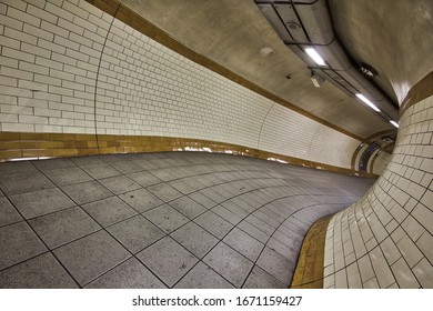 London Underground Tunnel With Twists And Turns Carrying Millions People