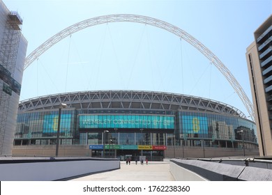 London, United Kingdom - 08 26 2019 : Wembley Stadium In London, Football Stadium, London, Great Britain