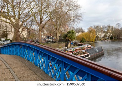 London, United Kingdom - 12 13 2019: Little Venice In London, Paddington On A Winter Day.