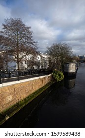 London, United Kingdom - 12 13 2019: Little Venice In London, Paddington On A Winter Day.