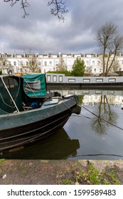 London, United Kingdom - 12 13 2019: Little Venice In London, Paddington On A Winter Day.