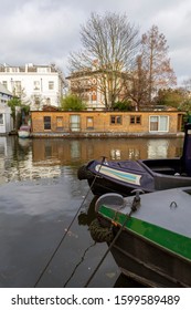 London, United Kingdom - 12 13 2019: Little Venice In London, Paddington On A Winter Day.