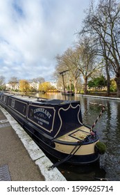 London, United Kingdom - 12 13 2019: Little Venice In London, Paddington On A Winter Day.