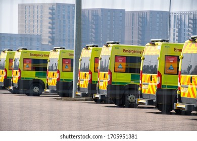 London, United Kingdom. 16th April 2020. A General View Outside The NHS Nightingale Hospital At The Excel.  