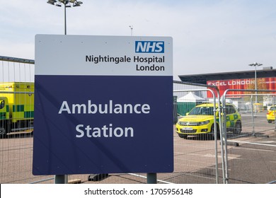 London, United Kingdom. 16th April 2020. A General View Outside The NHS Nightingale Hospital At The Excel.  