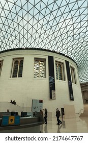 London, UNITED KINGDOM - 18.10.2021: British Museum Interior, The Great Court. London, England.