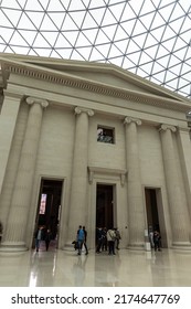 London, UNITED KINGDOM - 18.10.2021: British Museum Interior, The Great Court. London, England.