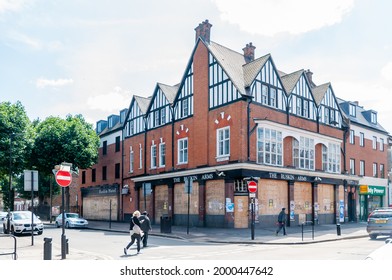 London, United Kingdom, 23 June,  2021: The Ruskin Arms And Hotel Is Permanently Closed Pub In 2008. The Ruskin Was Famous As A Venue For Rock And Heavy Metal Groups, Including Iron Maiden