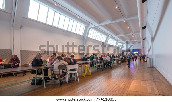 LONDON, UNITED KINGDOM - CIRCA JANUARY, 2018:\
Interior view of the Science Museum. It was founded in 1857 as part\
of the South Kensington\
Museum.
