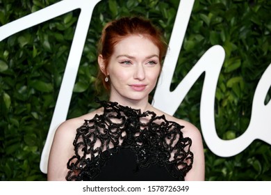 London, United Kingdom- December 2 2109: Eleanor Tomlinson Attends The Fashion Awards At The Royal Albert Hall In London.