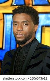 London, United Kingdom - February 08, 2018: Chadwick Boseman attends the European Premiere of 'Black Panther' at Eventim Apollo in London, UK.
