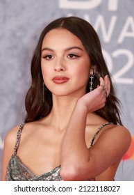 London, United Kingdom - February 08, 2022: Olivia Rodrigo Attends The BRIT Awards 2022 At The O2 Arena In London, England.