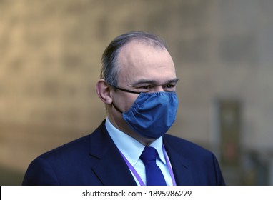 London, United Kingdom - January 17 2021: Liberal Democrat Party Leader Ed Davey Leaves BBC Headquarters In Portland Place.