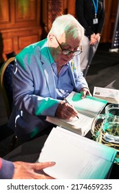 London, United Kingdom - July 1 2022: Lord Patten Of Barnes Autographing His New Book 