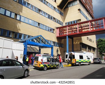 LONDON, UNITED KINGDOM - JULY 19, 2012: St Mary's Hospital, Imperial College Healthcare NHS Trust. It Is One Of The Largest National Health Service Trusts In England.