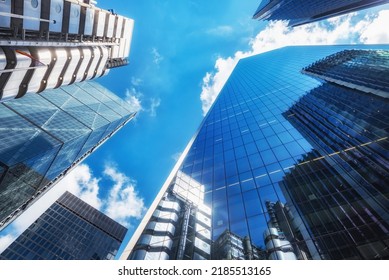 London, United Kingdom. July 9th 2022
Glass Fronted Offices Of The International Banking And Financial District Of The City Of London, UK.
