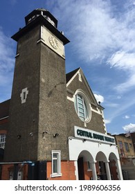 London, United Kingdom - June 10 2021: The Wembley Central Mosque Is A Mosque In The London Borough Of Brent. It Is Located On Ealing Road, Wembley.