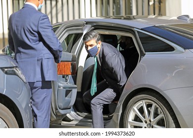 London, United Kingdom - June 16 2021: Chancellor Of The Exchequer Rishi Sunak Arrives In 10 Downing Street.