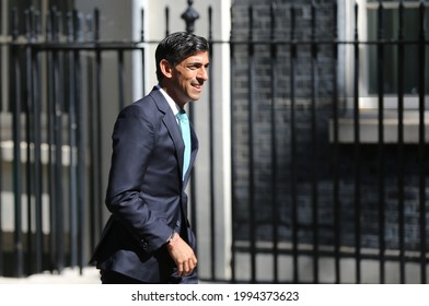 London, United Kingdom - June 16 2021: Chancellor Of The Exchequer Rishi Sunak Arrives In 10 Downing Street.