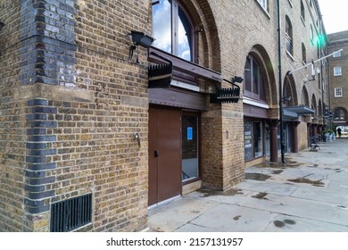 LONDON, UNITED KINGDOM - Mar 25, 2022: A Medieval Banquet Hall In St Katharine Docks, London, The UK