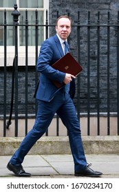 London, United Kingdom- March 11, 2020:     Matt Hancock Arrives For A Cabinet Meeting At 10 Downing Street In London, UK.