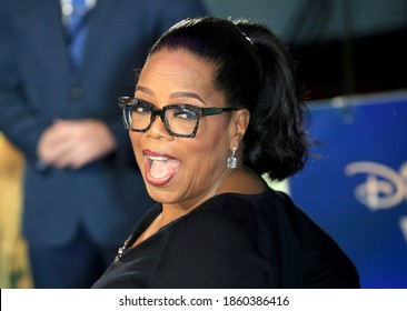 London, United Kingdom - March 13, 2018: Oprah Winfrey attends the European Premiere of 'A Wrinkle In Time' at BFI IMAX in London, England. 