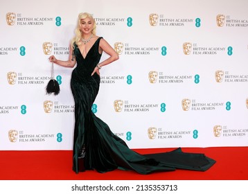 London, United Kingdom - March 13, 2022: Lady Gaga attends the EE British Academy Film Awards 2022 at Royal Albert Hall in London, England.