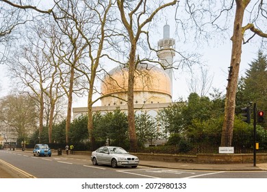 London, United Kingdom; March 16th 2011: Exterior View Of The Central Mosque In London.