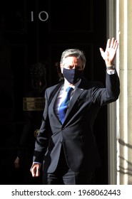 London, United Kingdom - May 4 2021: US Secretary Of State Antony Blinken Is Seen  In 10 Downing Street As G7 Foreign Ministers Meeting Is Going On In London.