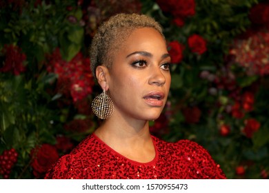 London, United Kingdom: November 24 2019: Cush Jumbo At The 65th Evening Standard Theatre Awards At The London Coliseum.