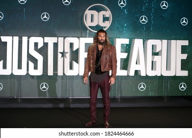 London, United Kingdom - November 4, 2017: Jason Momoa Attends The 'Justice League' Photocall At The College In London, England.