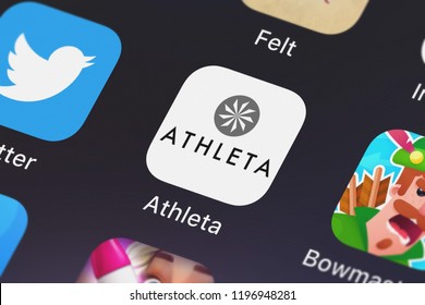 London, United Kingdom - October 05, 2018: Screenshot Of The Mobile App Athleta From Gap Inc..