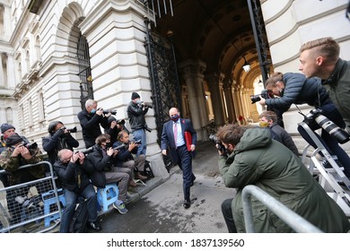 London / United Kingdom - October 20 2020: British Secretary Of Defence Ben Wallace Arrives At Downing Street After Attending The Cabinet Meeting.