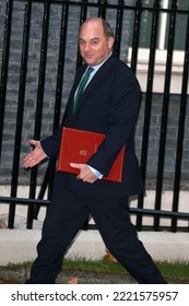 London, United Kingdom - October 27, 2021: Ben Wallace Leaves 10 Downing Street After A Pre-budget Cabinet Meeting In London, England.