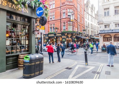 LONDON, UNITED KINGDOM - OCTOBER 4, 2017: Pubs On St Martins Lane In London, United Kingdom