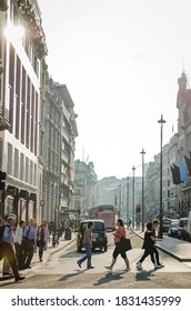 London, United Kingdom - Sep 22 2014: London Zebra Crossing