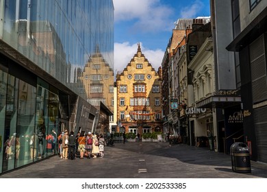 London, United Kingdom - September 11, 2022 - Building Of Leicester Square In London, Street Photography In London