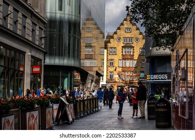 London, United Kingdom - September 11, 2022 - Building Of Leicester Square In London, Street Photography In London