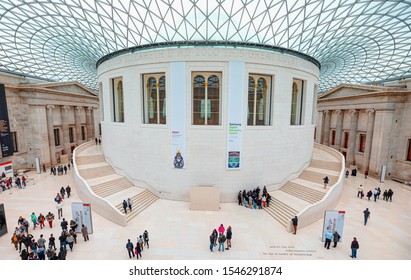 LONDON, UNITED KINGDOM - SEPTEMBER 25, 2019: Interior Of The British Museum