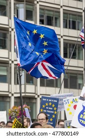 London, United Kingdom - September 3, 2016: March for Europe. A march was organised through social media to take the concerns of the Remain voters to the government of Britain. - Shutterstock ID 477800149