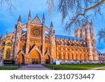 London, United Kingdom. Westminster Abbey in the City of Westminster, London.
