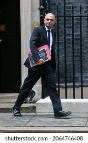 London, United Kingdom-October 27, 2021: Sajid Javid Leaves 10 Downing Street After A Pre-budget Cabinet Meeting In London, England.