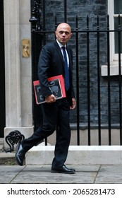 London, United Kingdom-October 27, 2021: Sajid Javid Leaves 10 Downing Street After A Pre-budget Cabinet Meeting In London, England.