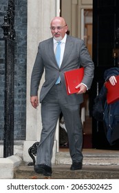 London, United Kingdom-October 27, 2021: Nadhim Zahawi Leaves 10 Downing Street After A Pre-budget Cabinet Meeting In London, England.